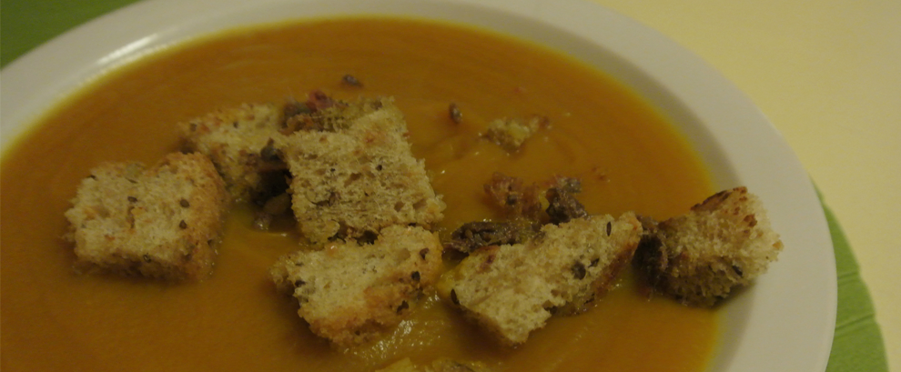 crema di zucca e zenzero