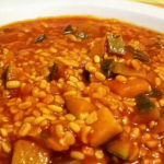 Dahl di lenticchie e buccia di zucca